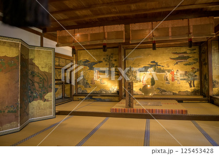 吉水神社 後醍醐天皇玉座 奈良県吉野山 吉水神社 後醍醐天皇玉座 奈良県吉野山 125453428