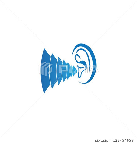 Hearing Logo Template vector icon design 125454655