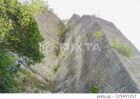 【千葉県】鋸山の絶壁 【千葉県】鋸山の絶壁 125455357