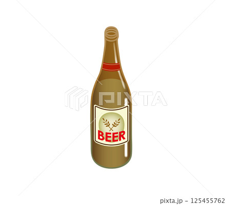 瓶ビールのイラスト 125455762