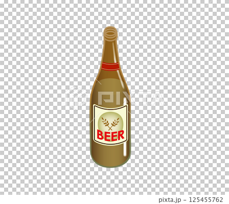 瓶ビールのイラスト 125455762