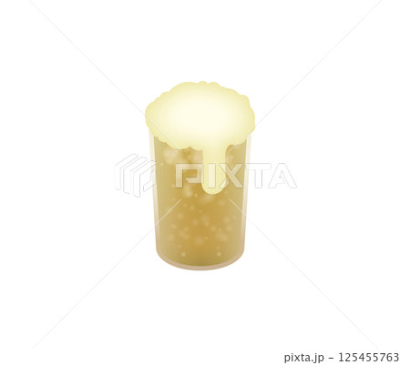 美味しそうなビールのイラスト 125455763