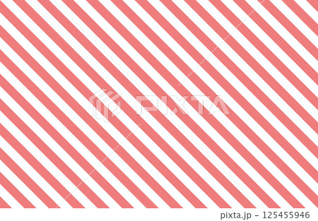 赤色　斜めストライプの背景素材 125455946