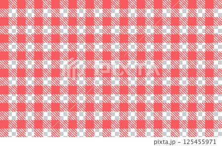 Red checkered background material 125455971