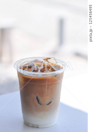 iced coffee , iced latte coffee or iced cappuccino coffee 125456495
