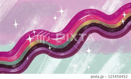 Colorful vibrant wave, colorful background pattern or wave flowing liquid 125458452