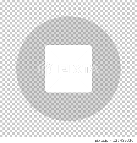 Gray stop button icon - Simple and stylish translucent stop mark UI material 125459336