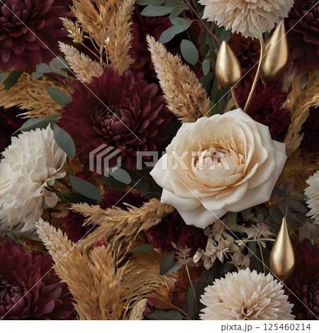 シックな花束デザイン 125460214