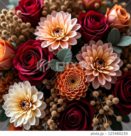 シックな花束デザイン シックな花束デザイン 125460230