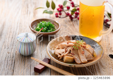 たけのこで作る自家製メンマ 125463896