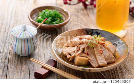 たけのこで作る自家製メンマ 125463897