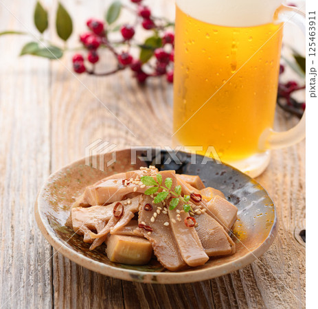 たけのこで作る自家製メンマ たけのこで作る自家製メンマ 125463911