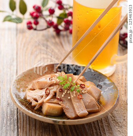 たけのこで作る自家製メンマ たけのこで作る自家製メンマ 125463913