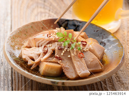 たけのこで作る自家製メンマ たけのこで作る自家製メンマ 125463914