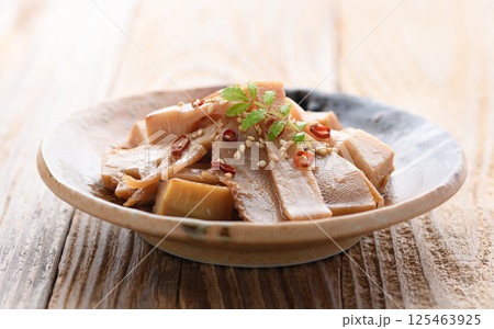 たけのこで作る自家製メンマ 125463925