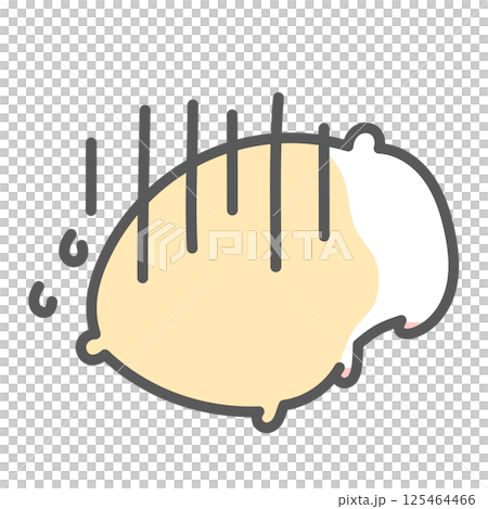 A depressed golden hamster 125464466