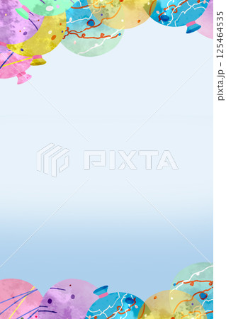 ヨーヨーテンプレート 125464535