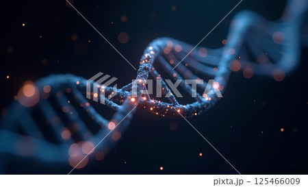 Sparkling Helix: A DNA Strand Visualization Sparkling Helix: A DNA Strand Visualization 125466009