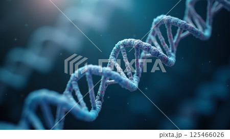 Detailed depiction the DNA double helix structure 125466026