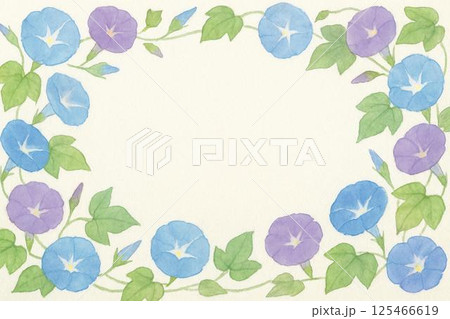 フレーム素材・アサガオ フレーム素材・アサガオ 125466619