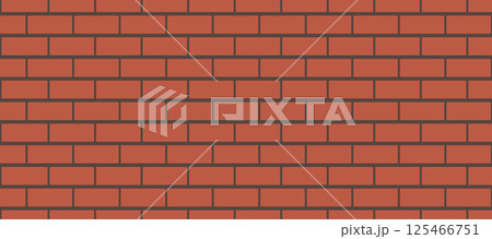 Orange Brick Wall Texture Cartoon Background Illustration Orange Brick Wall Texture Cartoon Background Illustration 125466751