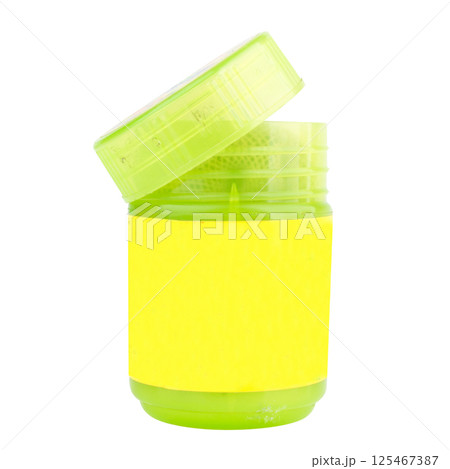 Smelling Jar Inhaler green isolated on white background Smelling Jar Inhaler green isolated on white background 125467387