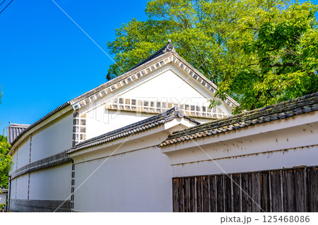 【重要伝統的建造物群保存地区】矢掛宿 脇本陣高草家の土蔵 初夏の風景1 岡山県小田郡矢掛町 【重要伝統的建造物群保存地区】矢掛宿 脇本陣高草家の土蔵 初夏の風景1 岡山県小田郡矢掛町 125468086