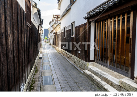 【重要伝統的建造物群保存地区】矢掛宿 初夏の宿場町の路地4 岡山県小田郡矢掛町 【重要伝統的建造物群保存地区】矢掛宿 初夏の宿場町の路地4 岡山県小田郡矢掛町 125468087