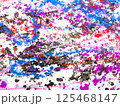 カラフルなドリッピング模様1 125468147
