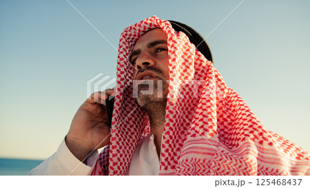 Sheik In The Desert Starting A Business Call  125468437