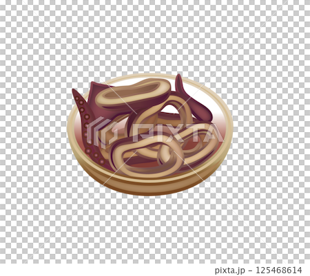 美味煮魷魚的插圖 125468614