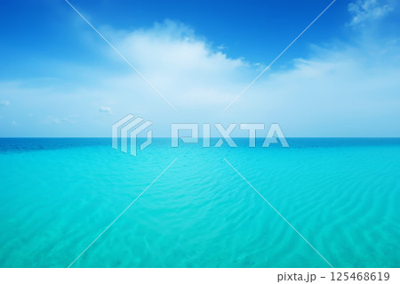 美しい夏の海のイメージ　AI生成画像 125468619