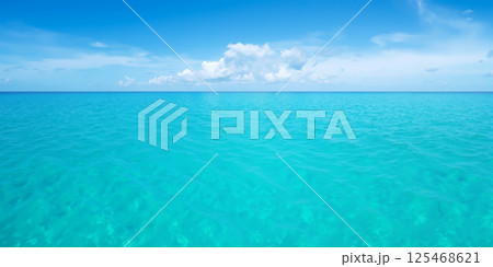 美しい夏の海のイメージ　AI生成画像 125468621