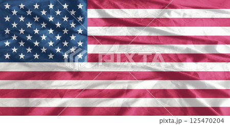 United States of America Flag Wind Waving Close Up USA United States of America Flag Wind Waving Close Up USA 125470204
