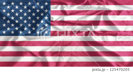United States of America Flag Wind Waving Close Up USA United States of America Flag Wind Waving Close Up USA 125470205