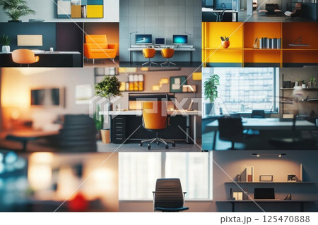 Modern Office Spaces Showcase Design and Functionality with Workspace Solutions Modern Office Spaces Showcase Design and Functionality with Workspace Solutions 125470888
