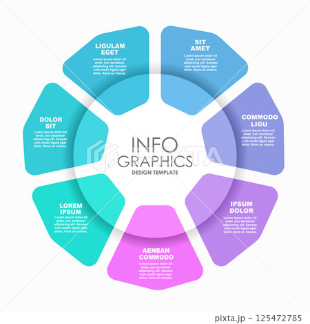 Infographic design template with place for your data. Vector illustration. 125472785