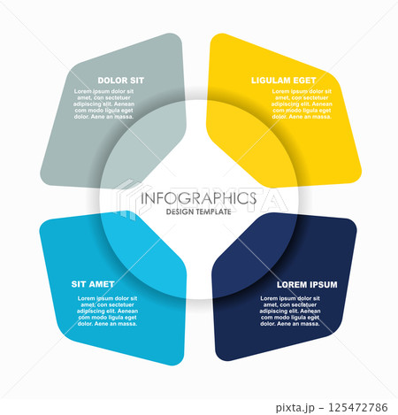 Infographic design template with place for your data. Vector illustration. 125472786