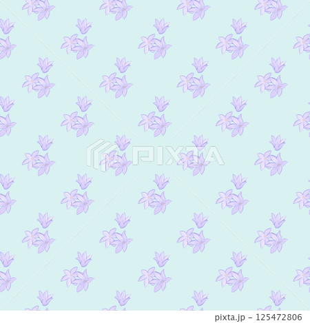 Vintage Chive blossoms Seamless Floral Pattern Light blue background Vintage Chive blossoms Seamless Floral Pattern Light blue background 125472806