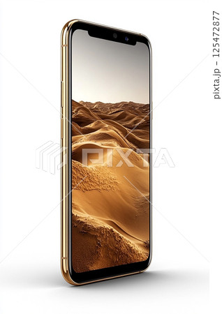 Smartphone with a blank display. Perfect for website, product promotions and online advertisements. 125472877