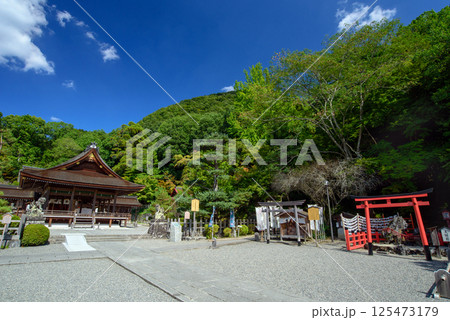 出雲大神宮 拝殿と御影山と夫婦岩 出雲大神宮 拝殿と御影山と夫婦岩 125473179