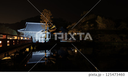 横浜市金沢区金沢文庫の称名寺の夜景 125473460