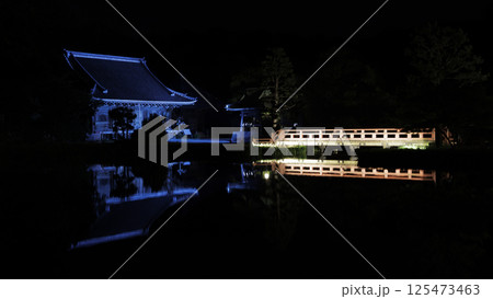 横浜市金沢区金沢文庫の称名寺の夜景 横浜市金沢区金沢文庫の称名寺の夜景 125473463