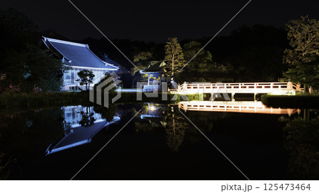 横浜市金沢区金沢文庫の称名寺の夜景 125473464