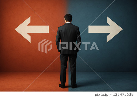 選択に迷うビジネスマン 125473539