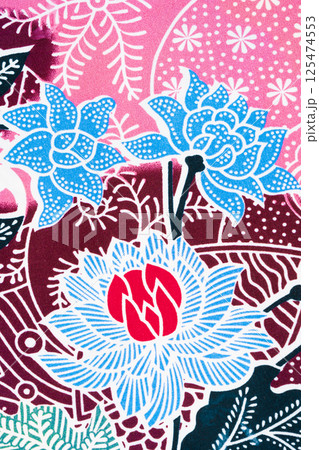 Traditional Indonesian Batik Pattern, Texture as background. Traditional Indonesian Batik Pattern, Texture as background. 125474553