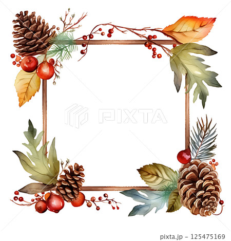 Watercolor painting Realistic Autumn natural leaves set botanical on white background. Watercolor painting Realistic Autumn natural leaves set botanical on white background. 125475169