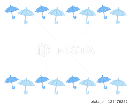 傘  フレーム  イラスト 125476221