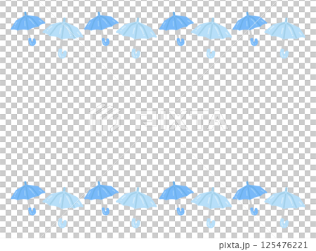 傘  フレーム  イラスト 125476221