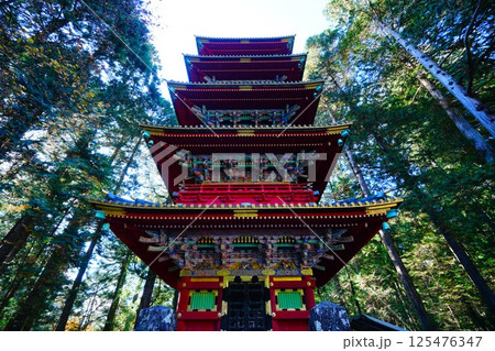 日光東照宮の五重塔 日光東照宮の五重塔 125476347